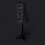 Perlisten S5m Bookshelf Speakers, piano black hero shot