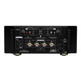 Parasound Halo A 21+ Stereo Power Amplifier, black rear panel, inputs and outputs
