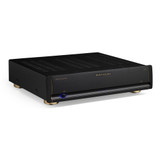 Parasound Halo A 23+ Stereo Power Amplifier, black top angled view