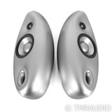 Vivid Audio OVAL v1 Bookshelf Speakers; Silver Pair (No Grills)