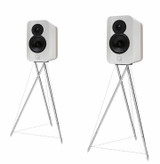 Q Acoustics Concept 300 Bookshelf Speakers; White/Oak Pair (New / Warranty)