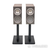 KEF Reference 1 Meta Bookshelf Speakers; Satin Walnut Pair with Stands