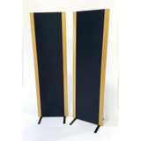 Magnepan 2.7i Planar Magnetic Floorstanding Speakers, gold aluminum trim with black fabric