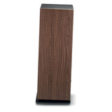 Focal Vestia No. 4 Floorstanding Speakers, dark wood side profile view
