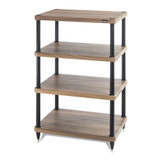 Solidsteel S3 Series Hi-Fi Rack, walnut 4 shelves