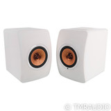 KEF LS50 Wireless Powered Bookshelf Speakers; LS50W; White Pair (No Remote)