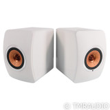 KEF LS50 Wireless Powered Bookshelf Speakers; LS50W; White Pair (No Remote)