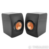 KEF LS50 Bookshelf Speakers; Black Gloss Pair