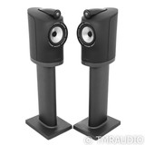 B&W Formation Duo Powered Bookshelf Speakers; Wireless; Black Pair w/ Stands