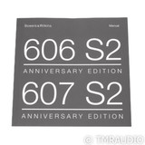 B&W 606 S2 Anniversary Edition Bookshelf Speakers; Black Pair