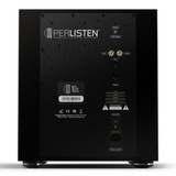 Perlisten R10s Powered Subwoofer rear panel, inputs and outputs