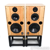 Harbeth 40.2 40th Anniversary Edition Monitors; Olive Pair w/ Ton Trager Stands