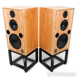 Harbeth 40.2 40th Anniversary Edition Monitors; Olive Pair w/ Ton Trager Stands