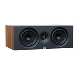 ELAC Debut 3.0 DC63 Center Channel Speaker walnut, front view