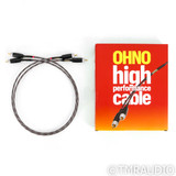 Audience OHNO RCA Cables; 0.75m Pair Interconnects (Open Box)
