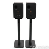 KEF LS50 Meta Bookshelf Speakers; LS-50; Black Pair w/ Stands