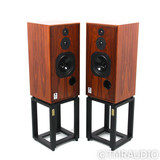 Harbeth Super HL5+ XD Bookshelf Speakers; Rosewood Pair with Ton Trager Stands Harbeth Super HL5+ XD Bookshelf Speakers; Rosewood Pair with Ton Trager Stands