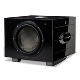 REL Carbon Special Black Label 12” Powered Subwoofer, front angled view REL Carbon Special Black Label 12” Powered Subwoofer, front angled view