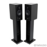 Jean-Marie Reynaud Bliss Jubilé Bookshelf Speakers; Black Pair with Stands Jean-Marie Reynaud Bliss Jubilé Bookshelf Speakers; Black Pair with Stands