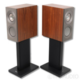 KEF Reference 1 Meta Bookshelf Speakers; Walnut Pair with Stands (SOLD)