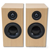 Totem Acoustic Bison Monitor Bookshelf Speakers; White Oak Pair