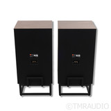 JBL James Lansing L100 Classic Bookshelf Speakers; Walnut / Blue Pair w/ Stands