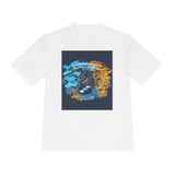 The Music Room DJ Graphic Tee — Retro Turntable Music Logo Moisture-Wicking Shirt