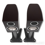 Monitor Audio Gold GX 100 Bookshelf Speakers; Dark Walnut Pair w/ Stands