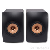 KEF LS50 Wireless II Bookshelf Speaker; Black Pair 