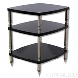 Solidsteel Hyperspike Three Shelf HF-3 Stand; Gloss Black