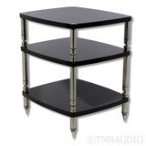 Solidsteel Hyperspike Three Shelf HF-3 Stand; Gloss Black