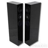 KEF R5 Meta Floorstanding Speakers; Black Pair