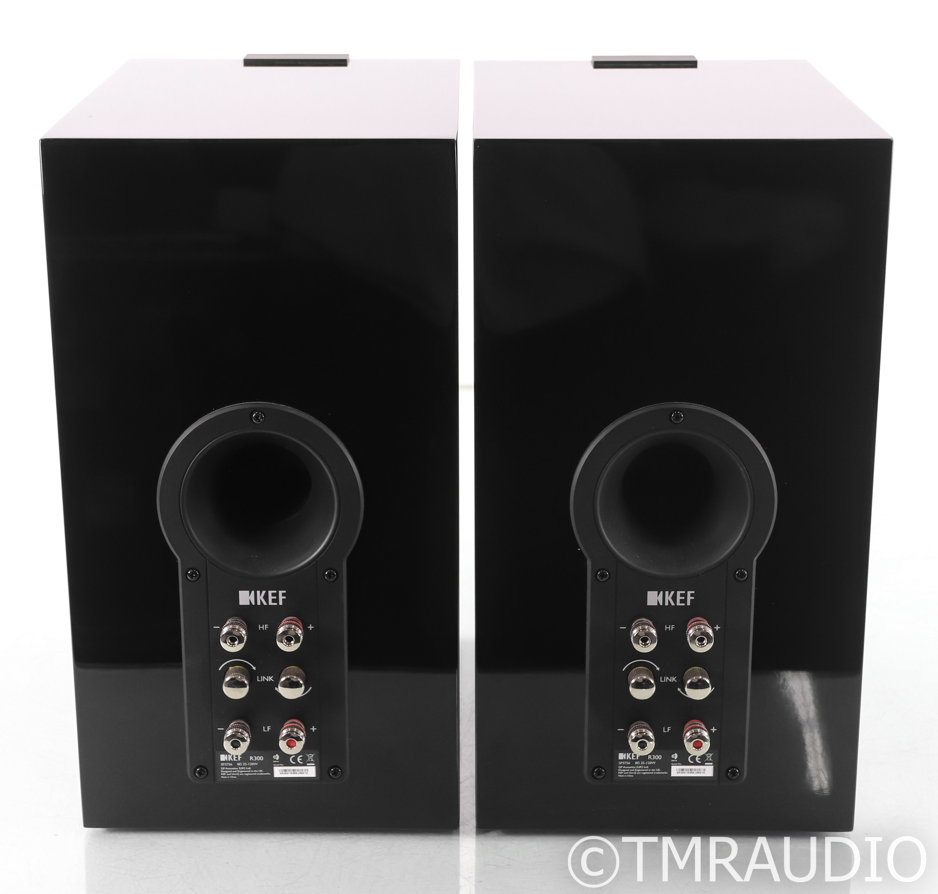 KEF R300 Bookshelf Speakers; Reference 300; Black Pair The Music Room