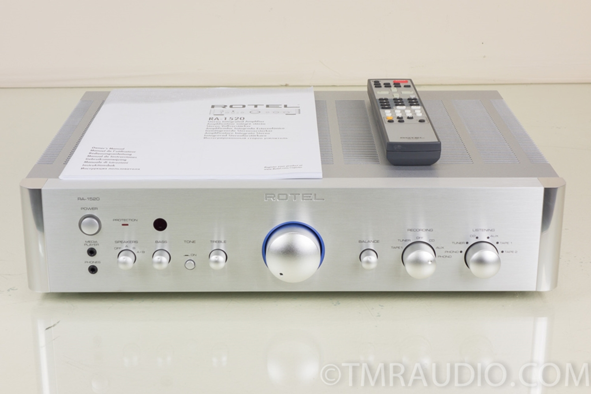 ROTEL RA-1520 Pre Main Integrated Amplifier Silver Good | eBay