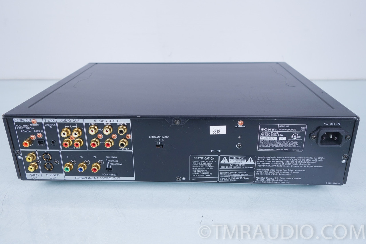 Sony DVPNS999ES CD / DVD / SACD Player The Music