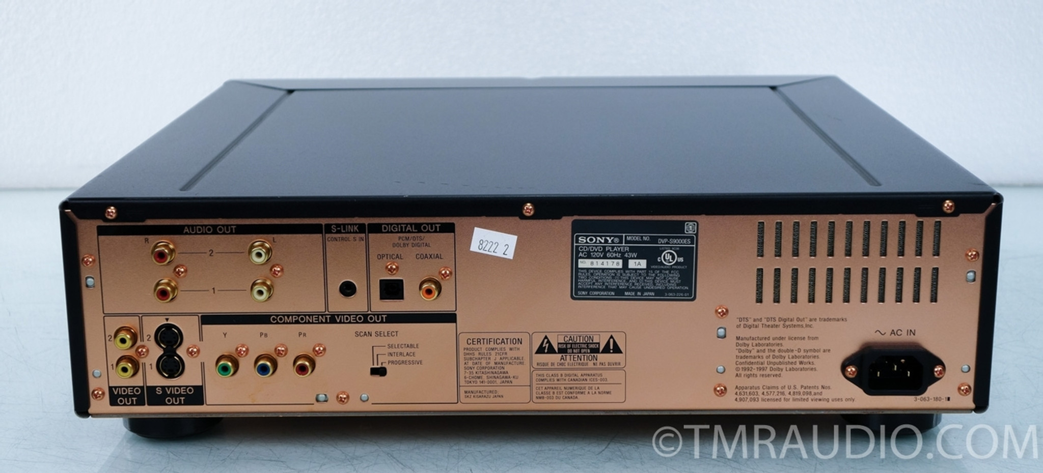 Sony DVP-S9000ES CD / DVD Player - The Music Room