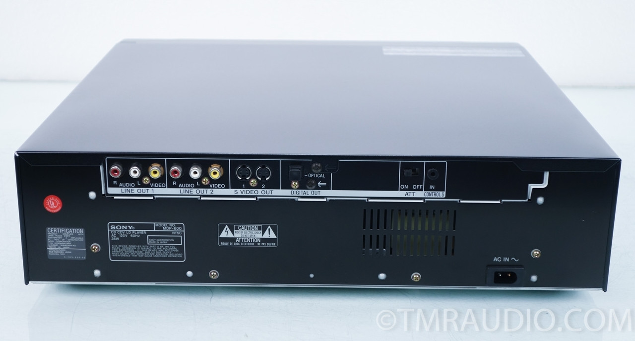 Sony MDP600 LaserDisc LD, CD Player The Music Room