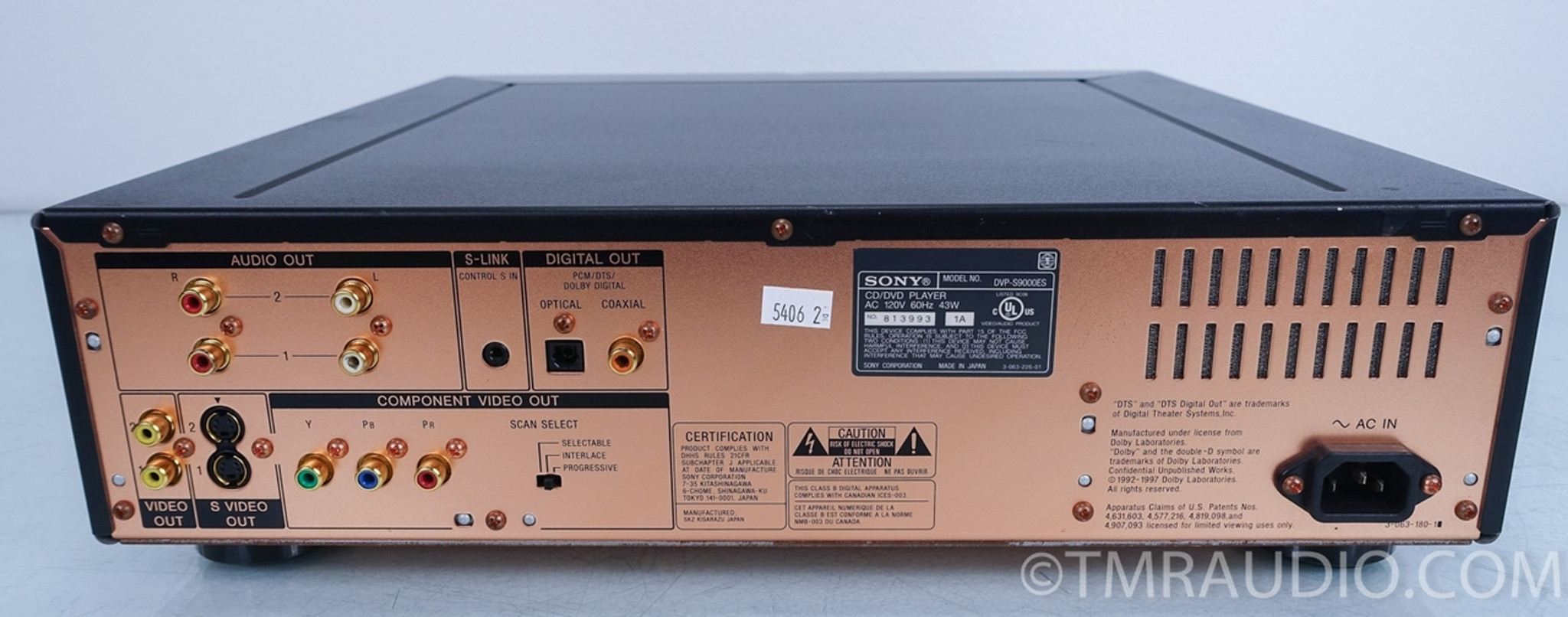 SONY SACD / DVD プレーヤー DVP-S9000ES リモコン Sony DVP-S9000ES DVD / SACD Player; DVPS9000ES; Remote - The