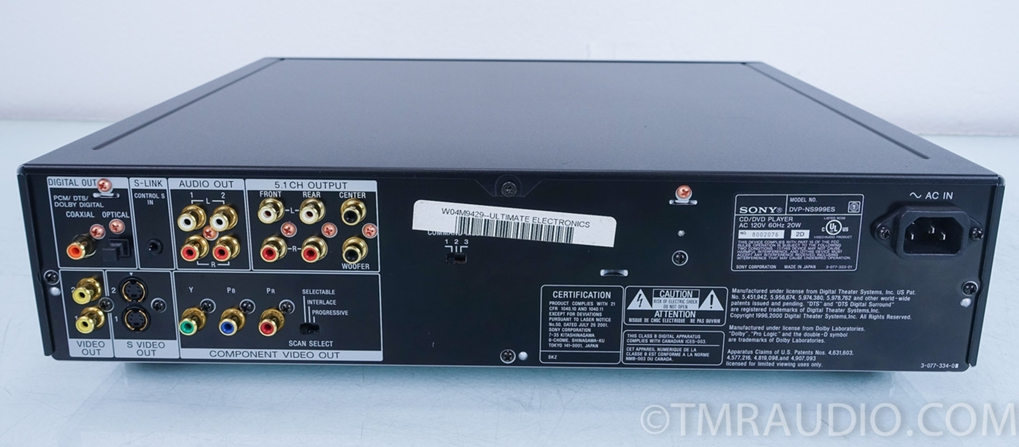 Sony DVP-NS999ES CD / SACD / DVD-Video Player in Factory Box