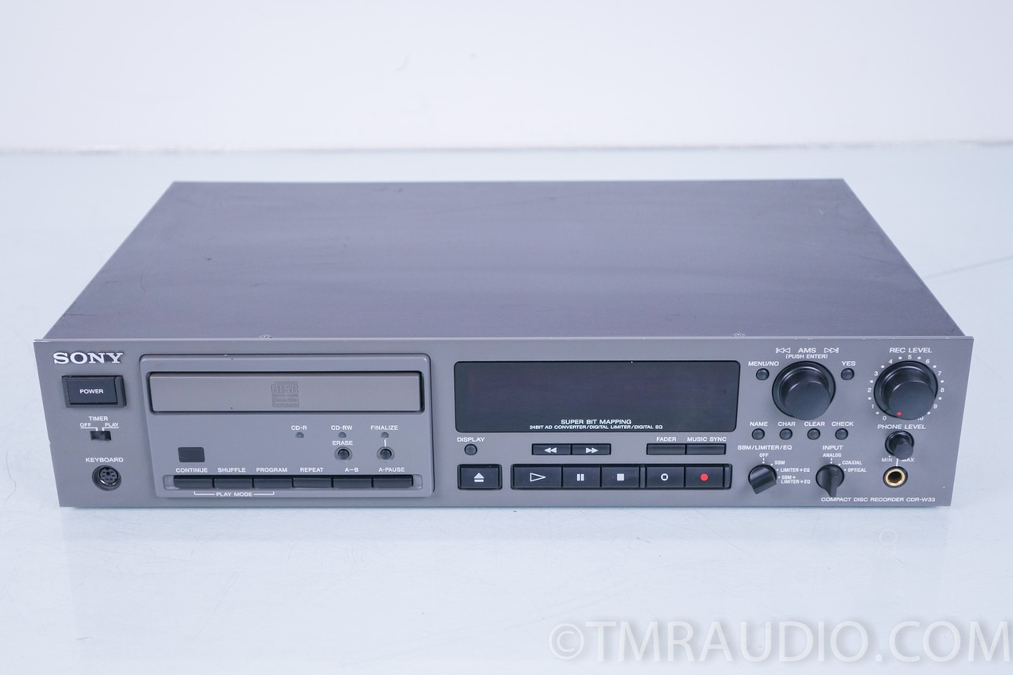 Sony CDR-W33 CD Recorder / Player; For Pro Professional / Studio - The  Music Room