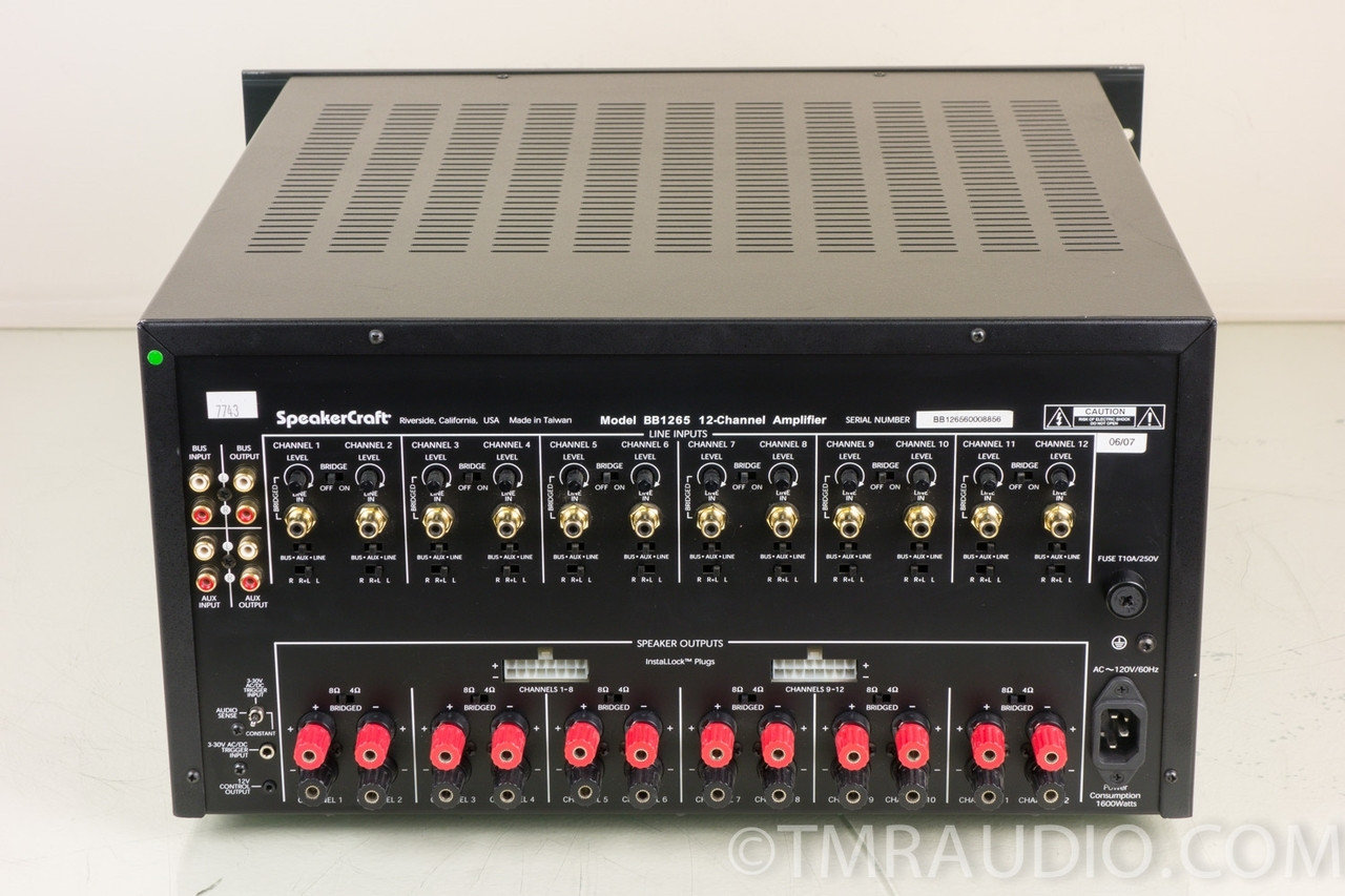 SpeakerCraft BB1265 12Channel Power Amplifier The Music Room