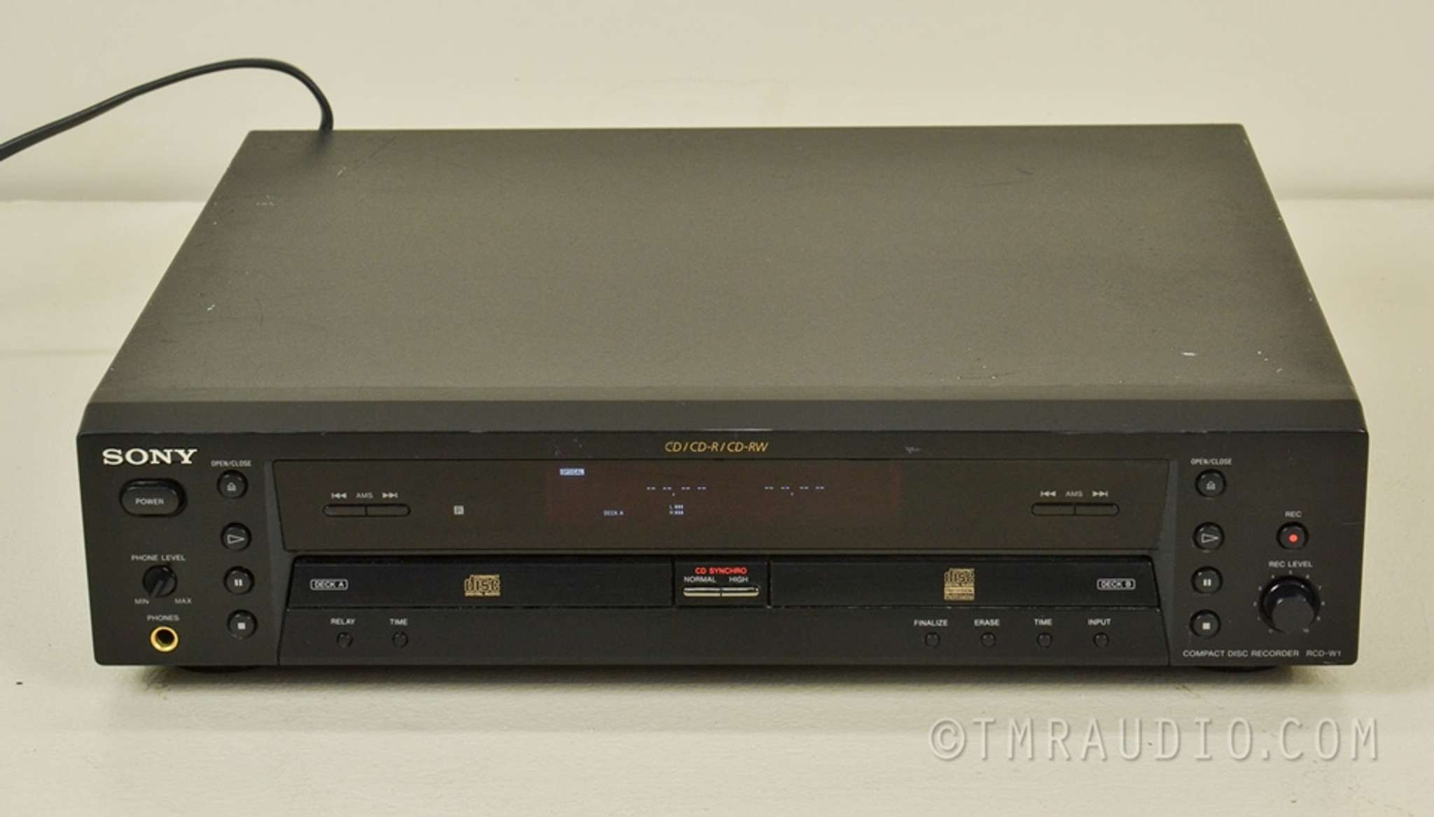 Sony RCD-W1 Dual Tray CD Recorder / Player / CD Dubbing