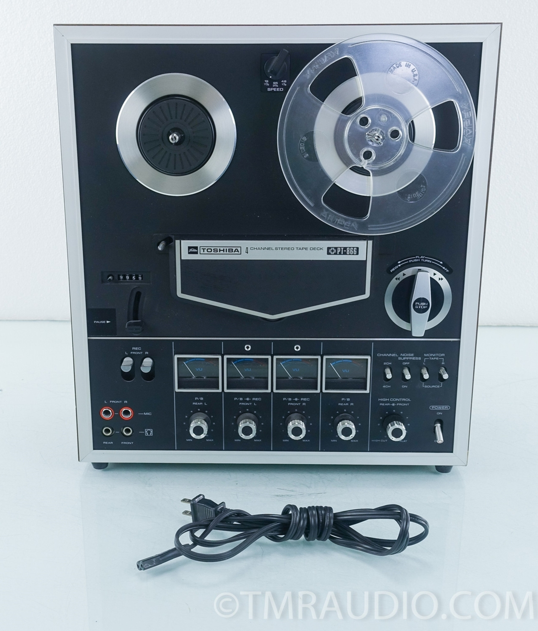 Toshiba PT-866 Reel to Reel Tape Recorder AS-IS