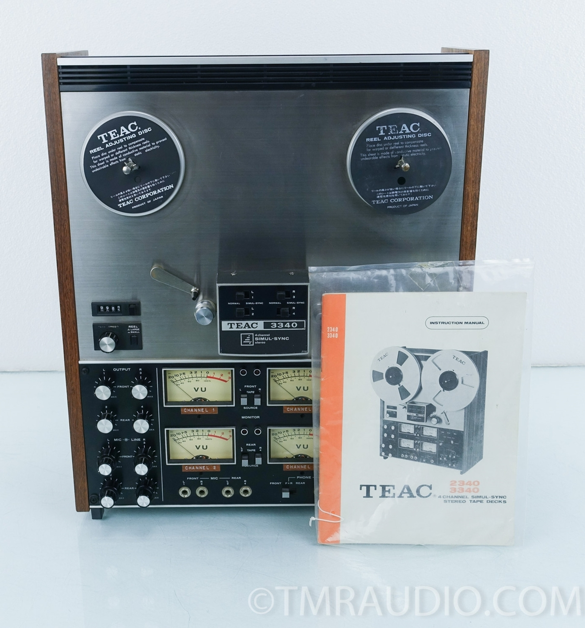 Teac 3340 Vintage Reel to Reel Tape Deck / Recorder; AS-IS - The Music Room