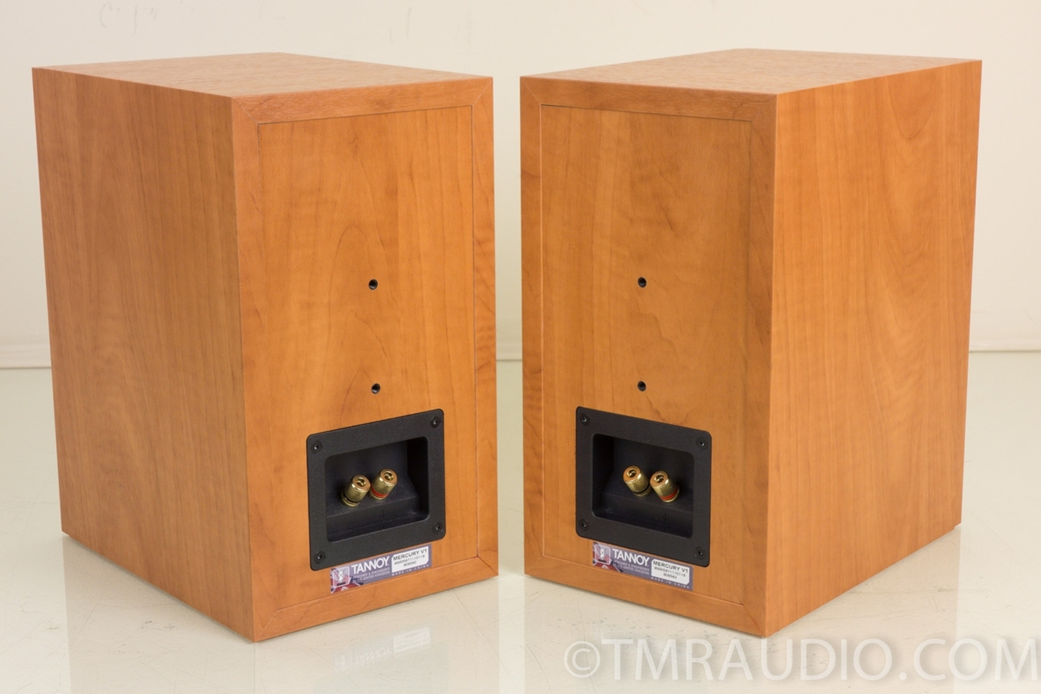 Tannoy Mercury V1 Bookshelf Speakers; Demo w/ Warranty; Sugar Maple Finish