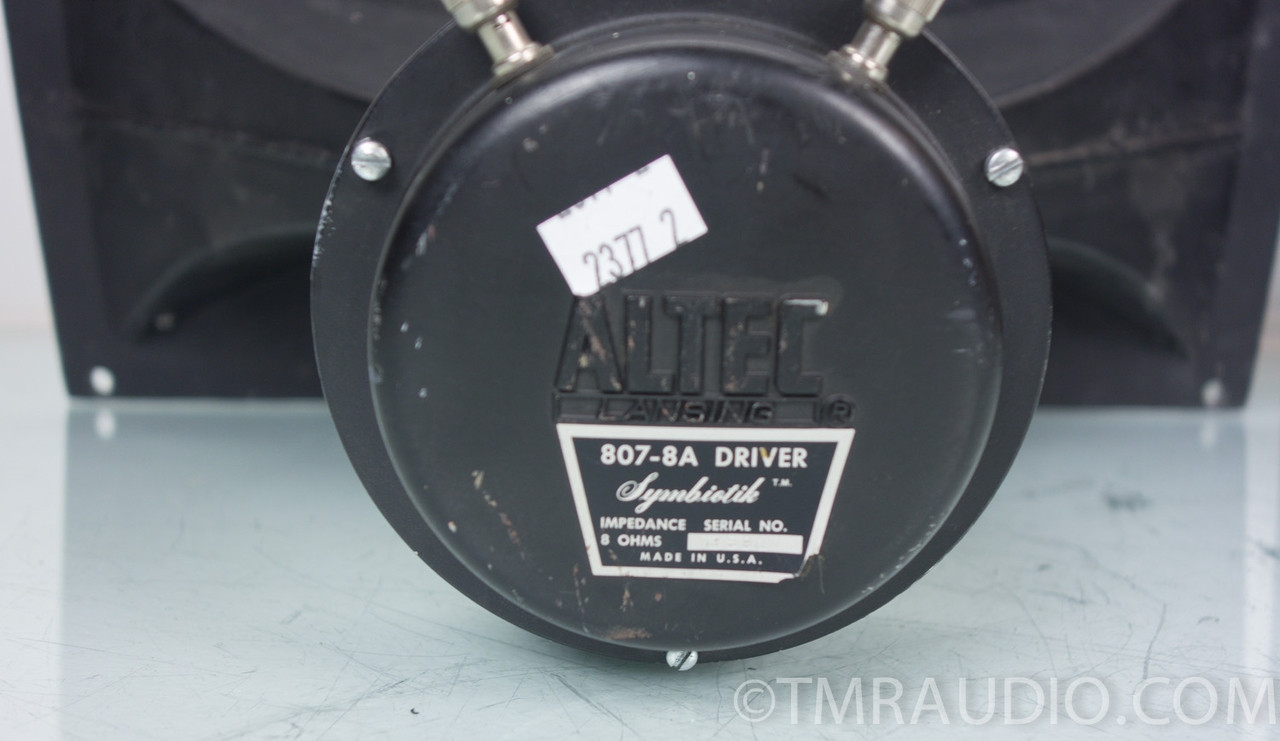 Vintage Altec Lansing 807-8a HF Driver & 811B Horn Pair