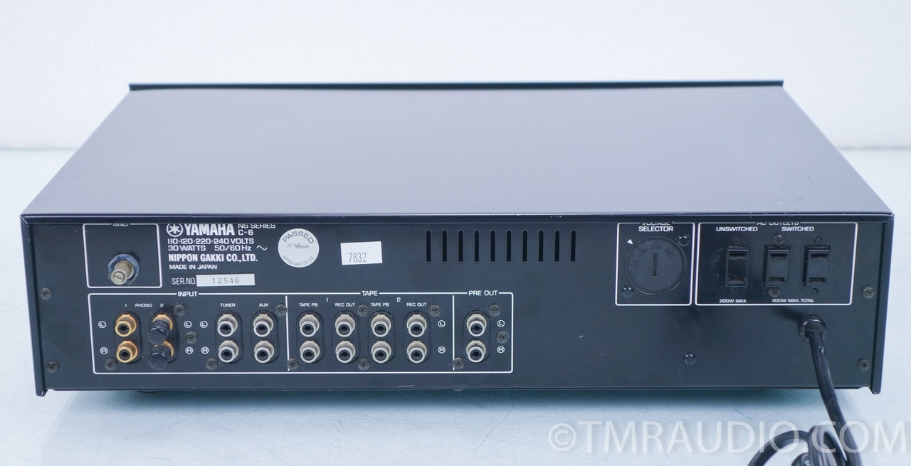 Yamaha C6 Stereo Preamplifier; Preamp The Music Room
