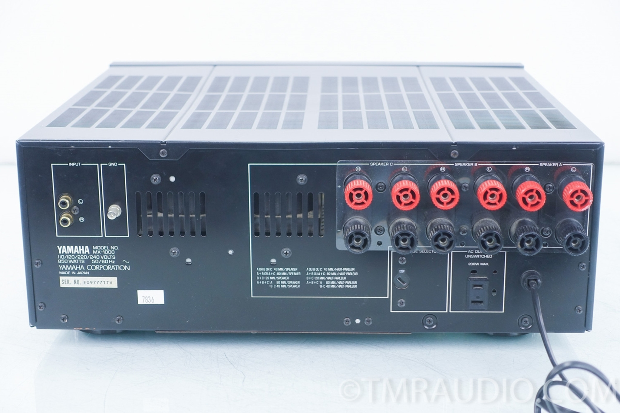Yamaha Mx 1000 Stereo Power Amplifier The Music Room Yamaha Mx 1000 Stereo Power Amplifier The Music Room