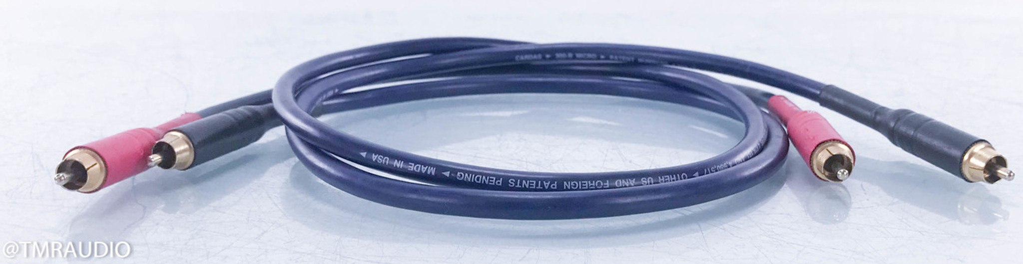 Cardas 300B MicroTwin RCA Cables; 1m Pair Interconnects