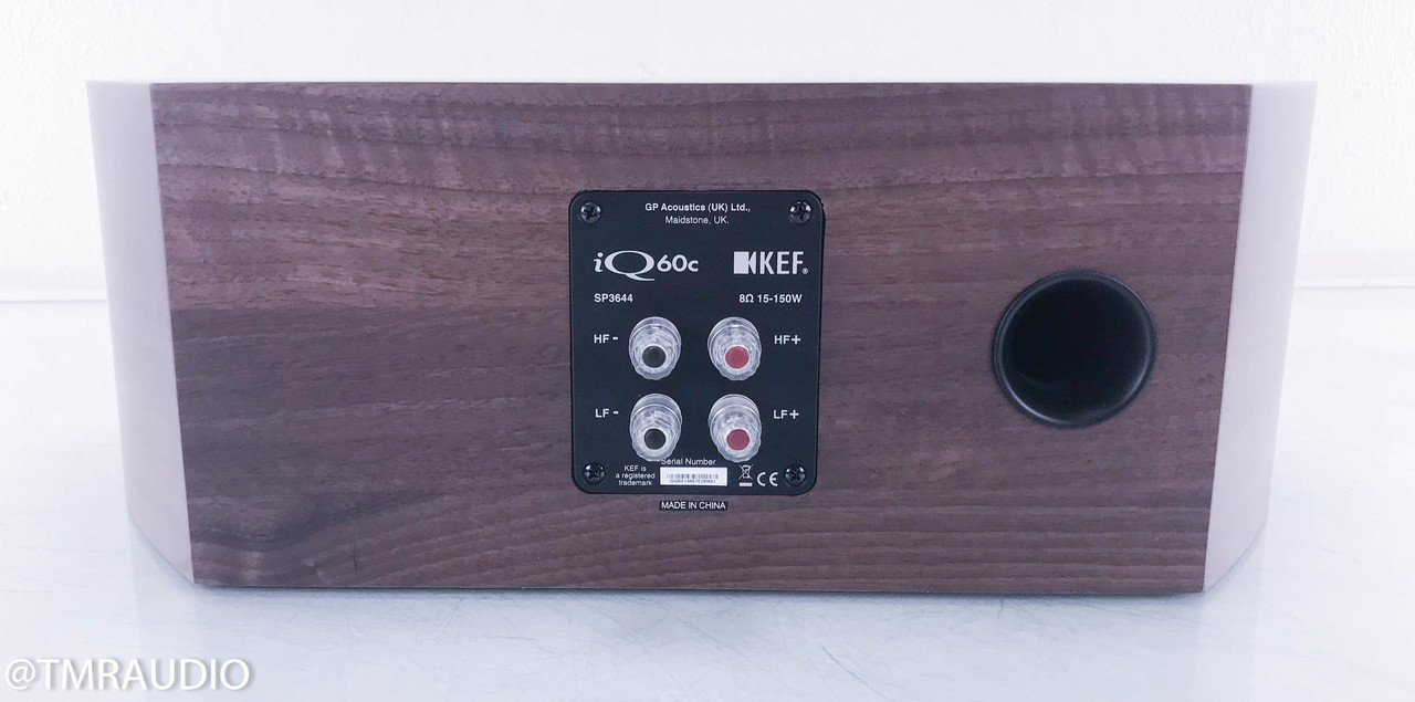 KEF iQ60C Center Channel Speaker; American Walnut - The Music Room